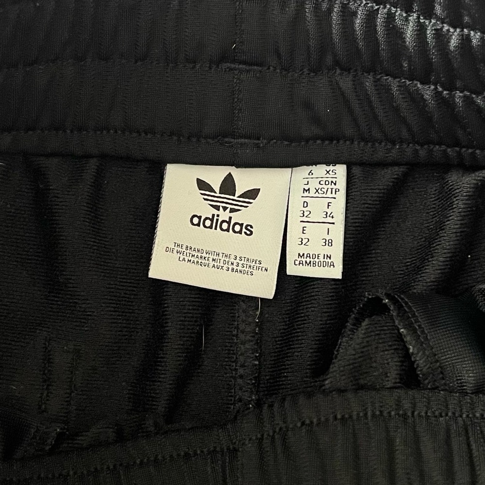 adidas Black 3-Stripes Women's Athletic Shorts - Picture 3 of 4
